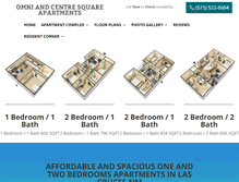 Tablet Screenshot of omni-apartments.com